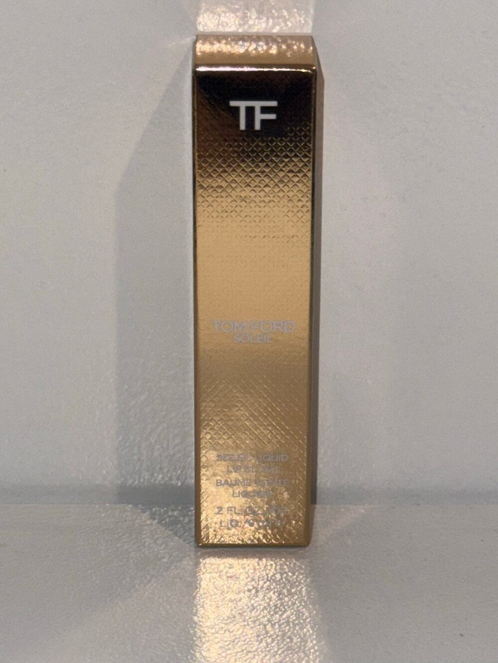 NIB Tom Ford Soleil Liquid Lip Blush 6ml / 0.2 oz Gold Flake Lip Gloss Stain